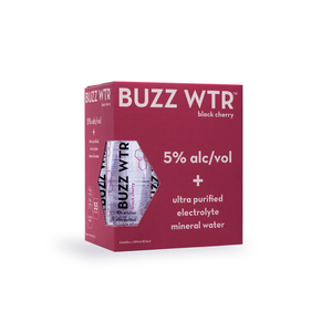 Buzz WTR 250ml 6 Pack Box - Black Cherry